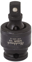 Blackhawk by Proto - 3/8" Drive 3" Standard Universal Impact Socket - 6 Points, 4-5/8" OAL - Exact Tooling