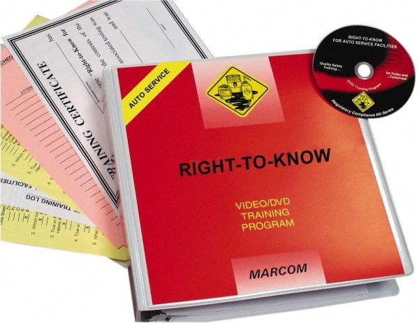 Marcom - Right to Know for Auto Service Facilities, Multimedia Training Kit - 21 Minute Run Time DVD, English and Spanish - Exact Tooling