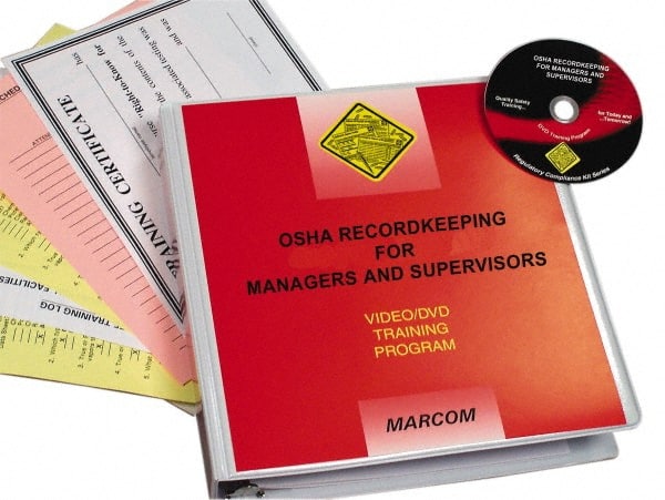 Marcom - OSHA Recordkeeping for Managers and Supervisors, Multimedia Training Kit - 20 Minute Run Time DVD, English and Spanish - Exact Tooling