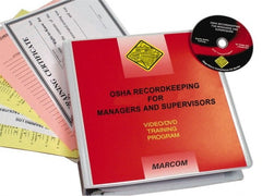 Marcom - OSHA Recordkeeping for Managers and Supervisors, Multimedia Training Kit - 20 Minute Run Time DVD, English and Spanish - Exact Tooling