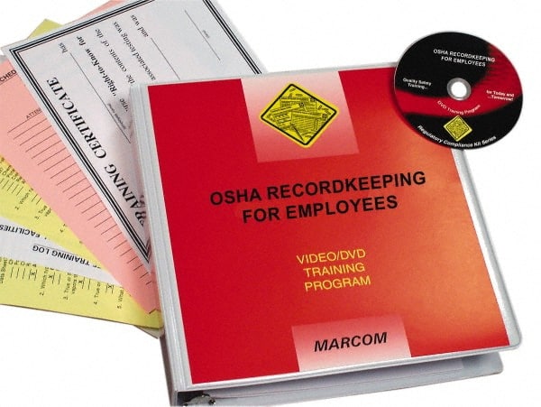 Marcom - OSHA Recordkeeping for Employees, Multimedia Training Kit - 14 Minute Run Time DVD, English and Spanish - Exact Tooling