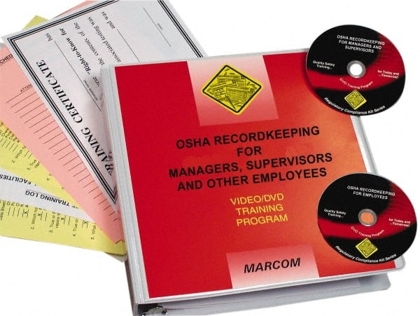 Marcom - OSHA Recordkeeping for Managers, Supervisors and Employees, Multimedia Training Kit - 37 Minute Run Time DVD, English and Spanish - Exact Tooling