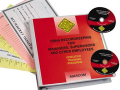 Marcom - OSHA Recordkeeping for Managers, Supervisors and Employees, Multimedia Training Kit - 37 Minute Run Time DVD, English and Spanish - Exact Tooling