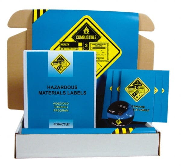 Marcom - Hazardous Materials Labels, Multimedia Training Kit - 22 Minute Run Time DVD, English and Spanish - Exact Tooling