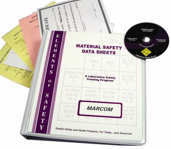 Marcom - Using Material Safety Data Sheets in the Laboratory, Multimedia Training Kit - DVD, English - Exact Tooling