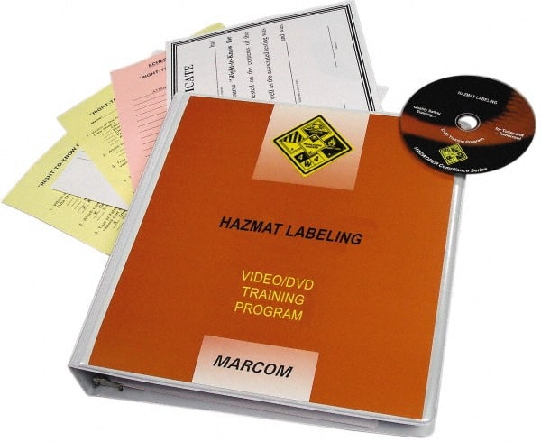 Marcom - HazMat Labeling, Multimedia Training Kit - 21 min Run Time DVD, English & Spanish - Exact Tooling