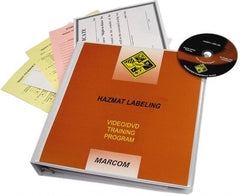 Marcom - HazMat Labeling, Multimedia Training Kit - 21 min Run Time DVD, English & Spanish - Exact Tooling