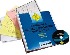 Marcom - Handling a Sexual Harassment Investigation, Multimedia Training Kit - 20 Minute Run Time DVD, English and Spanish - Exact Tooling