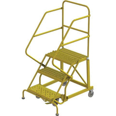 TRI-ARC - Rolling & Wall Mounted Ladders & Platforms Type: Stairway Slope Ladder Style: Forward Descent 50 Degree Incline - Exact Tooling