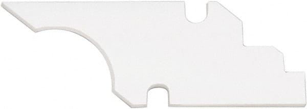 Shaviv - Q11 Bi-Directional Ceramic Deburring Scraper Blade - Curved Blade Cross Section, Use on Straight Edge Surfaces - Exact Tooling