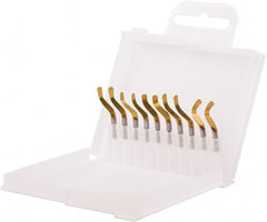 Shaviv - 10 Piece Hand Deburring Tool Set - B10P, B11P, B20P, B30P Blades, For Straight Edge, Hole Edge - Exact Tooling