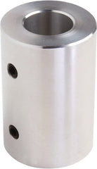 Climax Metal Products - 1/4" Inside x 1/2" Outside Diam, Set Screw Rigid Coupling - 3/4" Long - Exact Tooling
