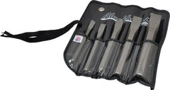 Blackhawk by Proto - 5 Piece Cold Chisel Set - 5-1/4, 5-1/2, 6-1/2, 7 & 7-1/2" OAL, Sizes Included 5/16 to 3/4" - Exact Tooling