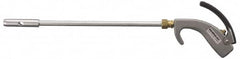 Guardair - 120 Max psi Venturi Nozzle Thumb Lever Blow Gun - 1/4 NPT, 12" Tube Length, Aluminum - Exact Tooling