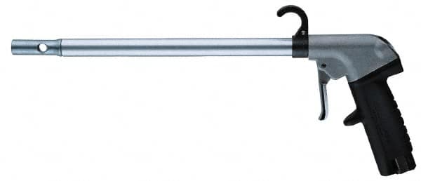 Guardair - 120 Max psi High Power Venturi Nozzle Pistol Grip Blow Gun - 3/8 NPT, 12" Tube Length, Aluminum - Exact Tooling
