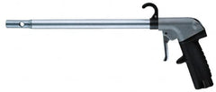 Guardair - 120 Max psi High Power Venturi Nozzle Pistol Grip Blow Gun - 3/8 NPT, 24" Tube Length, Aluminum - Exact Tooling