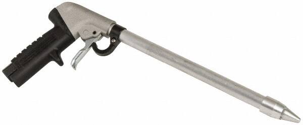 Guardair - 120 Max psi Whisper Jet Pistol Grip Blow Gun - 3/8 NPT, 12" Tube Length, Aluminum - Exact Tooling