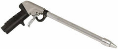 Guardair - 120 Max psi Whisper Jet Pistol Grip Blow Gun - 3/8 NPT, 12" Tube Length, Aluminum - Exact Tooling