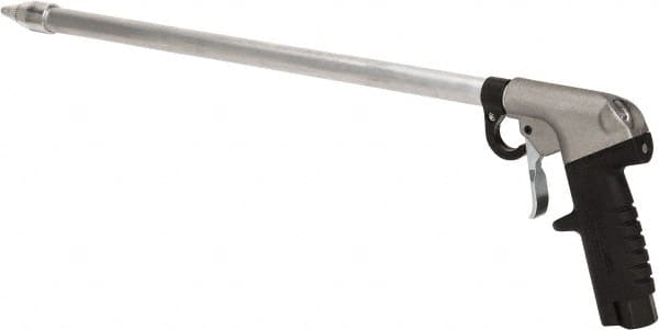 Guardair - 120 Max psi Whisper Jet Pistol Grip Blow Gun - 3/8 NPT, 18" Tube Length, Aluminum - Exact Tooling