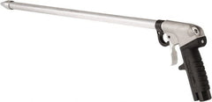 Guardair - 120 Max psi Whisper Jet Pistol Grip Blow Gun - 3/8 NPT, 24" Tube Length, Aluminum - Exact Tooling