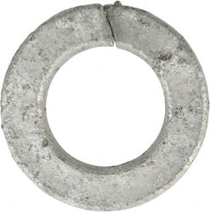 Value Collection - 7/16", 0.46" ID, 0.109" Thick Split Lock Washer - Grade 2 Spring Steel, Hot Dipped Galvanized Finish, 0.46" Min ID, 0.47" Max ID, 0.796" Max OD - Exact Tooling