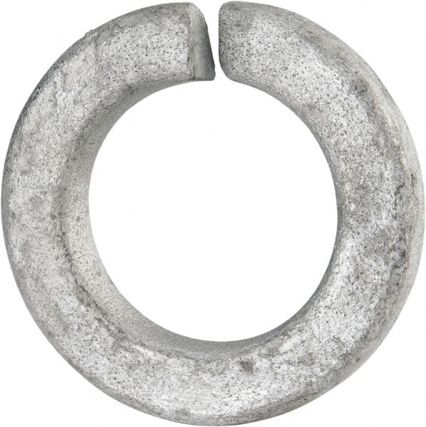 Value Collection - 7/8", 0.898" ID, 0.219" Thick Split Lock Washer - Grade 2 Spring Steel, Hot Dipped Galvanized Finish, 0.898" Min ID, 0.914" Max ID, 1.47" Max OD - Exact Tooling