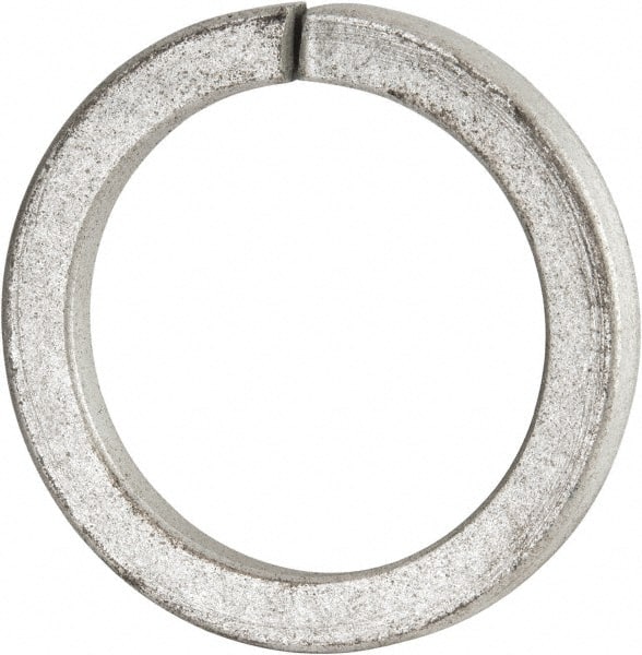 Value Collection - 3", 2.008" ID, 0.458" Thick Split Lock Washer - Grade 8 Spring Steel, Zinc-Plated Finish, 2.008" Min ID, 2.039" Max ID, 4.074" Max OD - Exact Tooling