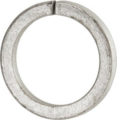 Value Collection - 3", 2.008" ID, 0.458" Thick Split Lock Washer - Grade 8 Spring Steel, Zinc-Plated Finish, 2.008" Min ID, 2.039" Max ID, 4.074" Max OD - Exact Tooling