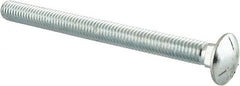Value Collection - 3/8-16 UNC 4-1/2" Length Under Head, Standard Square Neck, Carriage Bolt - Grade 5 Steel, Zinc-Plated Finish - Exact Tooling