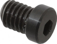 Mitee-Bite - 3/8-16, 1/2" Length, Carbon Steel, Black Oxide Finish, Cam Clamp Screw - 3/16" Drive, Use with Mitee-Bite Fixture Clamps - Exact Tooling