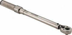 CDI - 3/8" Drive Micrometer Torque Wrench - 150 In/Lb to 1,000 In/Lb Torque, 16" OAL, 0.6 N/m Graduation, Pear Head - Exact Tooling