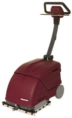 Minuteman - 14" Cleaning Width, Electric Floor Scrubber - 0.75 hp, 780 RPM, 45" Water Lift, 2.5 Gal Tank Capacity, Series P14 - Exact Tooling