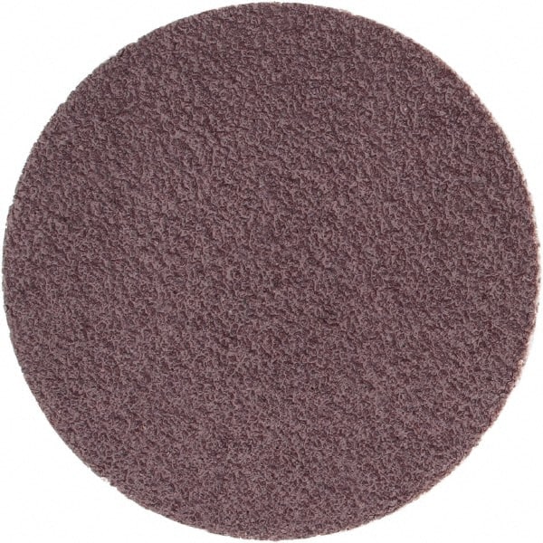 Standard Abrasives - 1-1/2" Disc Diam, 80 Grit, Aluminum Oxide Quick Change Disc - Type P Attaching System, Coated, Red, Medium Grade, 25,000 RPM - Exact Tooling