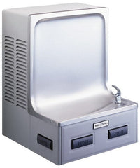 Halsey Taylor - 7.6 GPH Cooling Capacity Barrier Free Wall Mounted Water Cooler & Fountain - In-Wall, 20 to 105 psi, 120 VAC Volts, 370 Watts, Stainless Steel - Exact Tooling