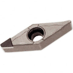 Iscar - VBMT331 T Grade IB55 CBN Turning Insert - Uncoated, 35° Diamond, 3/8" Inscr Circle, 3/16" Thick, 1/64" Corner Radius - Exact Tooling