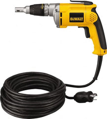 DeWALT - Pistol Grip Handle, 4,000 RPM, 81 In/Lb Torque, Electric Screwdriver - 1/4" Bit Holder, 6.3 Amps - Exact Tooling