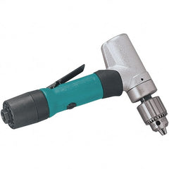 Dynabrade - 1/4" Keyed Chuck - Inline Handle, 5,000 RPM, 0.4 hp, 90 psi - Exact Tooling