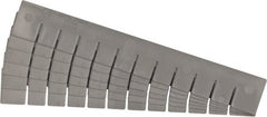 Quantum Storage - 17.4" Wide x 2-1/2" High, Gray Bin Divider - Use with DG93030 - Exact Tooling