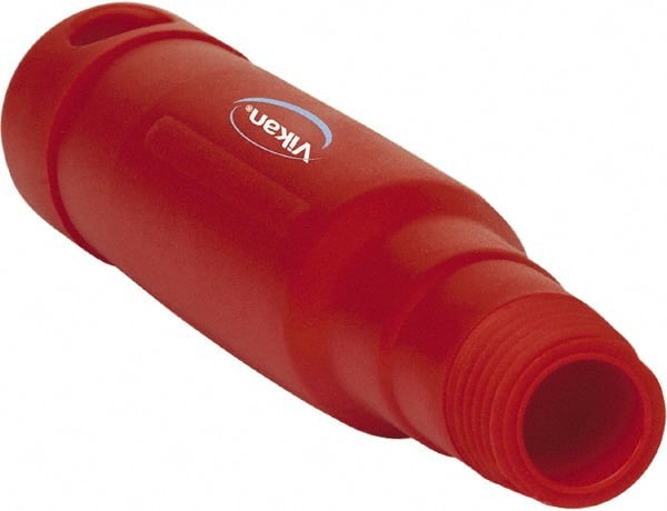 Vikan - 6-1/2 x 1-5/32" Polypropylene Squeegee Handle - European Threaded Connection, Red - Exact Tooling