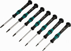 Wera - 7 Piece T5 to T15 Micro Handle Torx Driver Set - T5, T6, T7, T8, T9, T10, T15 - Exact Tooling