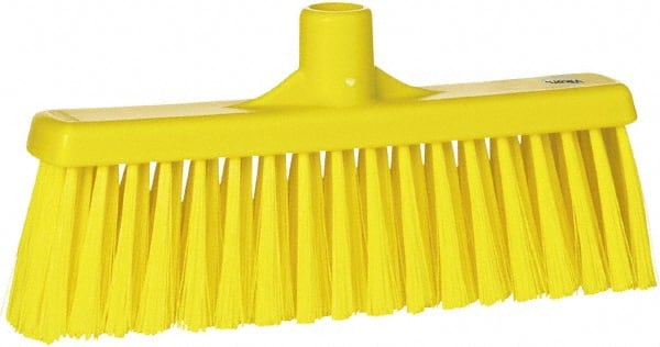 Vikan - 5-5/8" OAL Polyester Bristle Lobby Broom - 3" Bristle Length, 11" Wide - Exact Tooling
