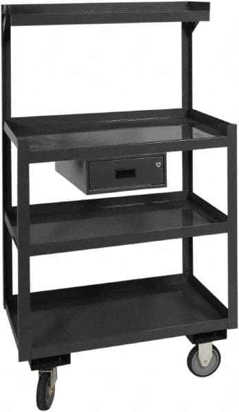 Durham - 30" Wide x 55-3/4" High x 24" Deep, Mobile Workstation - 1,200 Lb Capacity - Exact Tooling