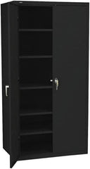Hon - 5 Shelf Locking Storage Cabinet - Steel, 36" Wide x 18" Deep x 71-1/2" High - Exact Tooling