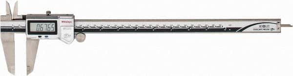Mitutoyo - 0 to 300mm Range, 0.01mm Resolution, IP67 Electronic Caliper - Stainless Steel with 64mm Stainless Steel Jaws, 0.03mm Accuracy - Exact Tooling