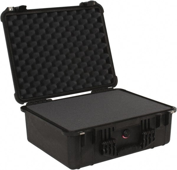Pelican Products, Inc. - 17-13/64" Wide x 16-7/8" Deep x 8-13/32" High, Clamshell Hard Case - Black, Plastic - Exact Tooling