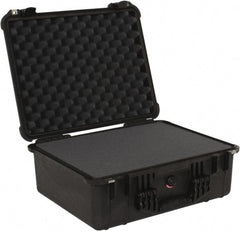 Pelican Products, Inc. - 17-13/64" Wide x 16-7/8" Deep x 8-13/32" High, Clamshell Hard Case - Black, Plastic - Exact Tooling