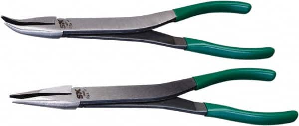SK - 2 Piece Needle Nose Plier Set - Comes in Plastic Pouch - Exact Tooling