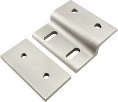 80/20 Inc. - 80mm Wide, Open Shelving Accessory/Component - Aluminum, Clear Anodized Finish, 77mm Long, Use with 40 Series & Bolt Kits 75-3422 & 13-8320 - Exact Tooling