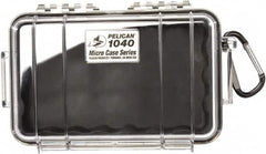 Pelican Products, Inc. - 5-1/16" Wide x 2-1/8" High, Clamshell Hard Case - Clear/Black, Polycarbonate - Exact Tooling