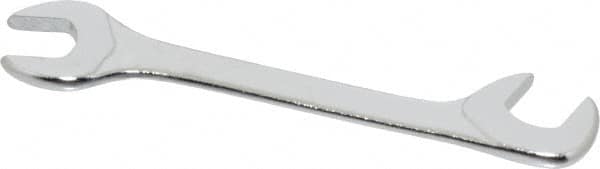 Facom - 10mm Stubby Extra Thin Open End Wrench - 3-15/16" OAL, Double End, Satin Finish, 15° & 75° Head Angle - Exact Tooling